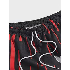Shorts en coton tissé pour homme, écologiques, couleur corail unie, à cordon de serrage, taille mi-haute, séchage rapide, décontractés, pour la gym - Product Image 2