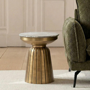 New Design Conical Metal Bases <b>Side</b> <b>Tables</b> Handmade Living Room Furniture <b>Round</b> Top Metal <b>Side</b> <b>Tables</b> - Product Image 6