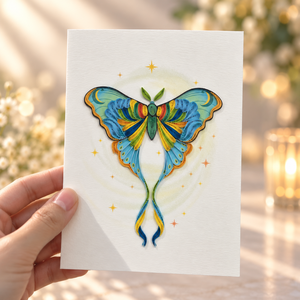 Carte de vœux artisanale fantaisie papillon céleste en quilling, carte personnalisée en papier, cadeau d'art, fabricant de papeterie OEM/ODM en gros - Product Image 5