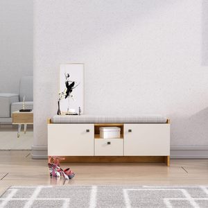 Zapatero de Madera con 2 Puertas y Cajón, Mueble Zapatero de Madera Sintética con Puerta, Resistente a la Humedad y a las Termitas - Product Image 1