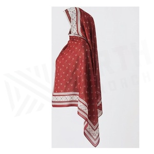 NORTH APPROACH Women's Square Silk Scarf Geometric Print Elegant Multi-Functional Fashion Accessory All Seasons - Product Image 3
