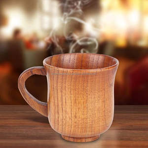 Elegante Taza de Café/Té de Madera Hecha a Mano, Resistente al Calor, Ecológica, de Madera Natural para Uso Diario en Cocina u Oficina - Product Image 2