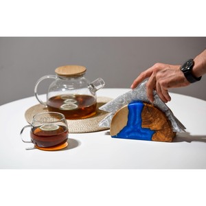 Porta Servilletas Metálico Moderno con Diseño de Concha, Soporte Decorativo de Mesa Independiente - Product Image 6