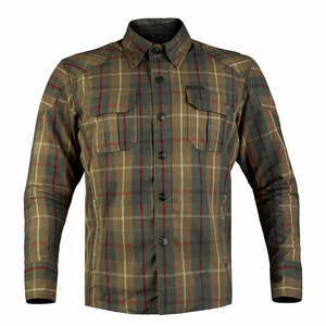 Men's <b>Plaid</b> Long Sleeve Casual <b>Shirt</b> Full Button Collar 100% Cotton Batik ODM Spring Style Quick Dry Breathable Nonwoven Fabric - Product Image 5