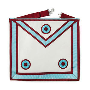 Paquete Completo de Regalia Masónica Mark Master Mason: Mandil de Cuero Personalizado, Collar, Joyas, Guantes, Ecológico, Duradero - Product Image 2