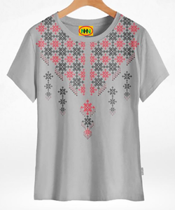 Camiseta Informal de Algodón para Mujer, Manga Corta, Transpirable, de Secado Rápido, Tejido de Punto Ecológico Teñido, 220g, Ropa de Verano - Product Image 5