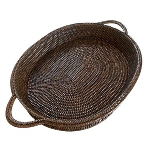 ถาดหวายสานตกแต่งทำมือ พร้อมหูจับ งานฝีมือจากเส้นใยพืชสมัยใหม่ HANDICRAFT HUB อุตรพัฒนา สำหรับตกแต่งบ้าน - Product Image 6