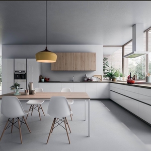Cuisine suspendue moderne JY Project sur mesure, sans cadre, en panneaux MDF et mélaminés, ensemble complet multifonctionnel et facile à assembler - Product Image 3