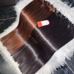 Super Double Drawn Mirror Bone Straight Remy <b>Hair</b> Bundles 100% Raw Vietnamese <b>Hair</b> Machine Double Weft Long Lifespan - Product Image 2
