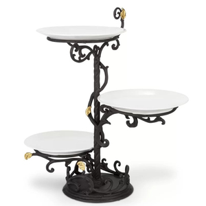 Ensemble de supports à gâteaux multicouches en bois, design unique et élégant, de qualité supérieure, réutilisables, pour la présentation de desserts à la maison et en hôtel. - Product Image 2