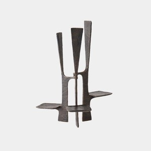 Candelabro de Metal de Cinco Brazos Plateado Candle Couture, Decoración Duradera para el Hogar - Product Image 1