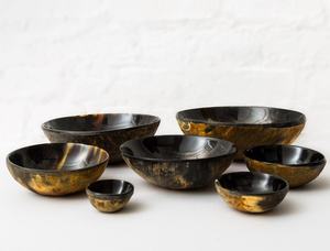 Bol en corne de buffle indienne noire de haute qualité, fait main, sans BPA, bol de service en corne naturelle, design le plus vendu - Product Image 4