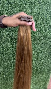 Lots de Cheveux Indiens Bruts, Brun Naturel, Peuvent Être Décolorés en Blond 613, Cheveux Remy, Légers et Écologiques, Emballage en Gros - Product Image 5