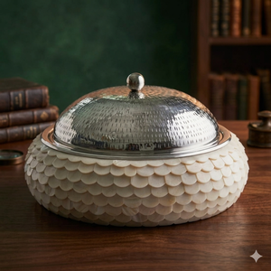 Casseroles en résine et os incrustés de nacre, bols en bois, récipients et plats de service pour aliments, Koweït, Oman, Émirats arabes unis, Qatar, Dubaï, de Candid - Product Image 1