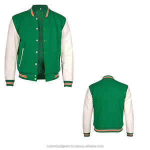 เสื้อแจ็คเก็ตเบสบอลแบบมีฮู้ดสำหรับผู้ชาย  แบบกันน้ำ  ถักทอ  ลำลอง  สไตล์วิทยาลัย  ตกแต่งด้วยขนแกะ - Product Image 5