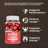 Gummies Alpha personnalisées OEM ODM, Gummies Alpha Surge pour hommes, soutien à la santé et au bien-être général