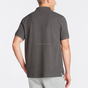 Camisetas de Jersey de Poliéster Sólido de Corte Regular para Hombre al por Mayor, Opciones de Manga Corta Personalizadas OEM para Golf - Product Image 6