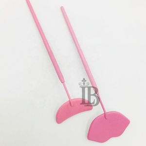 Nuevos Espejos para Pestañas y Labios Rosados, Espejos de Media Luna de Acero Inoxidable, Espejos de Última Tendencia para Extensión de Pestañas y Labios, Ofertas con Logotipo - Product Image 2