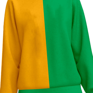 New Arrival Two Tone Sorority Embroidered logo Crewneck Women Sweatshirt Women Oversized Cotton College & School Wear Pullover - Product Image 5