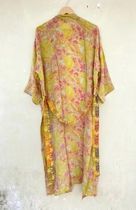 Kimono de seda para mujer Kimono vintage de seda hecho a mano - Product Image 6