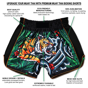 Pantalones Cortos de Muay Thai para Boxeo, Kick Boxing y MMA, Corte Regular, Deportivos para Hombre, Spandex/Poliéster, Transpirables, Elásticos y de Secado Rápido - Product Image 5