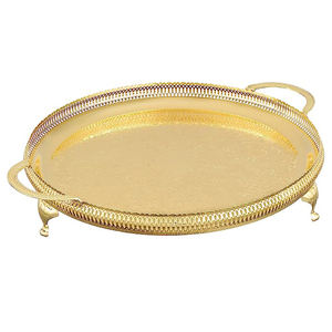 Plateaux de service écologiques pour mariage et Ramadan, qualité supérieure, aluminium doré, décoratifs, modernes, faits à la main - Product Image 4