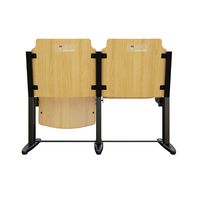Chaise de bureau combinée en bois à plancher fixe en acier de fabrication vietnamienne