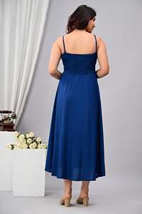 Vestido de Noche de Diseño de Alta Calidad para Damas, Vestido Largo de Algodón de Lujo con Escote Bardot, Ecológico y de Secado Rápido - Product Image 2