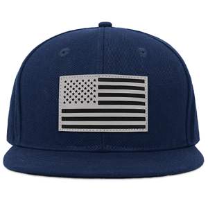 Gorras de Béisbol Personalizadas de Alta Calidad, 5 Paneles, Bordado 3D, Acrílico y Lana, Visera Plana, Cierre a Presión - Product Image 3