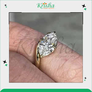 Anillos de compromiso de diamantes 100% naturales y cultivados en laboratorio, los más vendidos, disponibles en color blanco DEF, de fabricante indio certificado. - Product Image 4