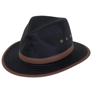 Sombrero de Vaquero Unisex de Ala Ancha con Borde Negro y Marrón, Informal para Exteriores, Primavera/Verano, 100% Poliéster, Adulto, 56-58 cm - Product Image 5