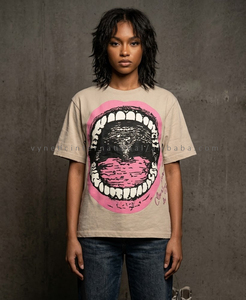 T-shirt personnalisé en coton à manches courtes, imprimé par sérigraphie, anti-plis, style streetwear tendance, vente chaude - Product Image 4