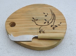 Planche à fromage 2026 très vendue avec couteau, écologique, pour cuisine et hôtel, planche à découper fruits et légumes - Product Image 2