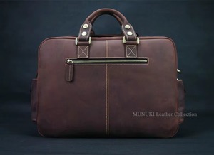 Maletín de Cuero Genuino Crazy Horse de Grano Completo, Duradero, para Hombre, para Portátil de 15 Pulgadas, para Uso en Oficina, LLB-0396 - Product Image 6