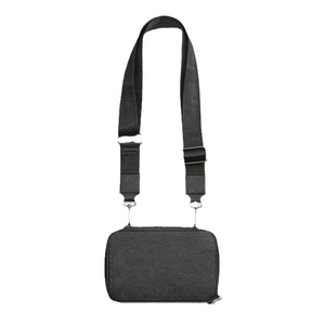 <b>Black</b> PU Messenger <b>Bag</b> <b>Small</b> Zipper Closure Crossbody Shoulder <b>Bag</b> Men Women Daily Use All Seasons Lightweight - Product Image 4