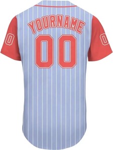 เสื้อเบสบอลแบบแห้งเร็วสั่งทำพิเศษพร้อมโลโก้แบบซับลิเมชั่นสำหรับชุดกีฬาไซส์ใหญ่พร้อมโลโก้พิมพ์ - Product Image 2