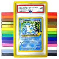 Nouveau panneau arrière en acrylique transparent pour cartes gradées, protection antichoc pour PSA Slab, protège-cartes coloré, protection antichoc pour cartes gradées, couleurs assorties
