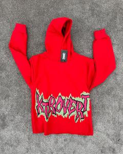 Custom Bubble Print Logo Hoodies Wholesale Multiple Colors Available Street Punk Web Unisex Hooded Sweatshirts - Product Image 4