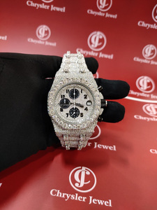 Montre Homme Femme Nouvelle Tendance Personnalisée en Acier Inoxydable Cadran en Verre Fenêtre Moissanite Collection Mode Luxe Tendance Mécanique - Product Image 2