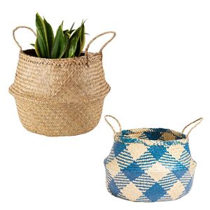 Decorative Handmade PHU HAO Brand Natural STRAW BELLY <b>BASKETS</b> Woven Storage <b>Basket</b> for Home Organization - Product Image 1