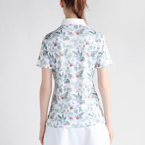 Camiseta Polo Sublimada Transpirable para Mujer, Venta Directa de Fábrica, Diseño Personalizado Impreso, Camiseta Polo Sublimada para Mujer - Product Image 3