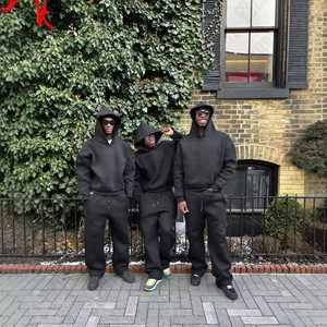 Custom Winter Casual Eco-Friendly Baggy Tracksuit Men Women Oversized Streetwear Hoodie <b>Jogger</b> <b>Matching</b> <b>Set</b> Logo Printing - Product Image 5