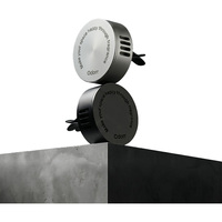 Diffuseur de parfum magnétique rechargeable en alliage d'aluminium noir mat Odorr Coin pour voiture, parfum d'ambiance, cadeau, Corée [Egg Corporation]