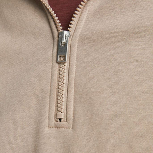 Sweat-shirt demi-zip en polaire technique à col montant pour homme, personnalisable avec logo, durable, haute qualité, vêtement décontracté, OEM 2026 - Product Image 6