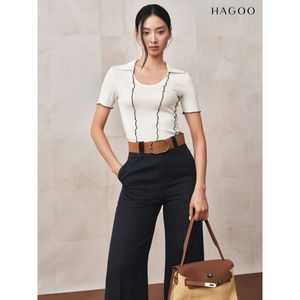 Pantalon en jean à taille haute et jambes larges Q801 pour femmes, coupe décontractée - Product Image 3