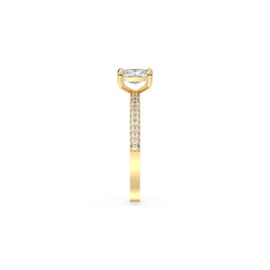 REYES Personalized 1.36 Carat Lab Grown Diamond Engagement Ring In 14K Solid Gold Fine Jewelry For Special Occasional Wear - Product Image 4