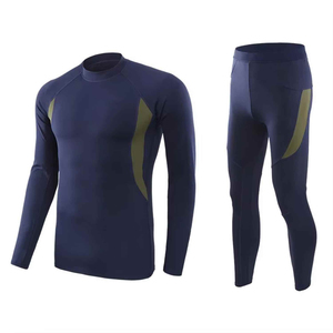 <b>Men's</b> Regular Fit High Elastic Waist Breathable <b>Compression</b> Suits Sets Solid Spandex/Nylon Casual Wear Outdoor Four-Way Front - Product Image 1
