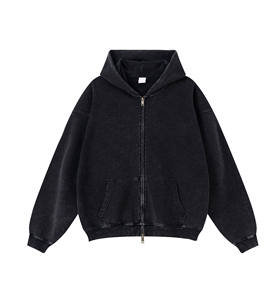 Custom Embroidered Kangaroo Hoodie for <b>Men</b> Winter 100% Cotton Fleece Drawstring Hood Factory Price - Product Image 4