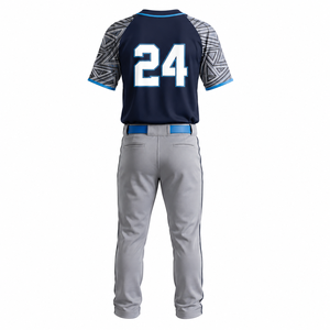 Uniforme de Béisbol Económico OEM, Conjunto de Uniformes de Béisbol y Sóftbol Personalizados con Bordado, Jersey de Malla de Poliéster, Ropa Deportiva 380GSM - Product Image 2