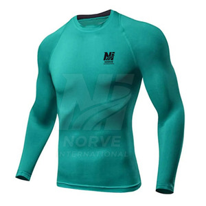 Breathable Moisture Wicking Gym Training Athletic <b>Compression</b> Wear Active Fit Long Sleeves <b>Compression</b> <b>Shirt</b> - Product Image 6